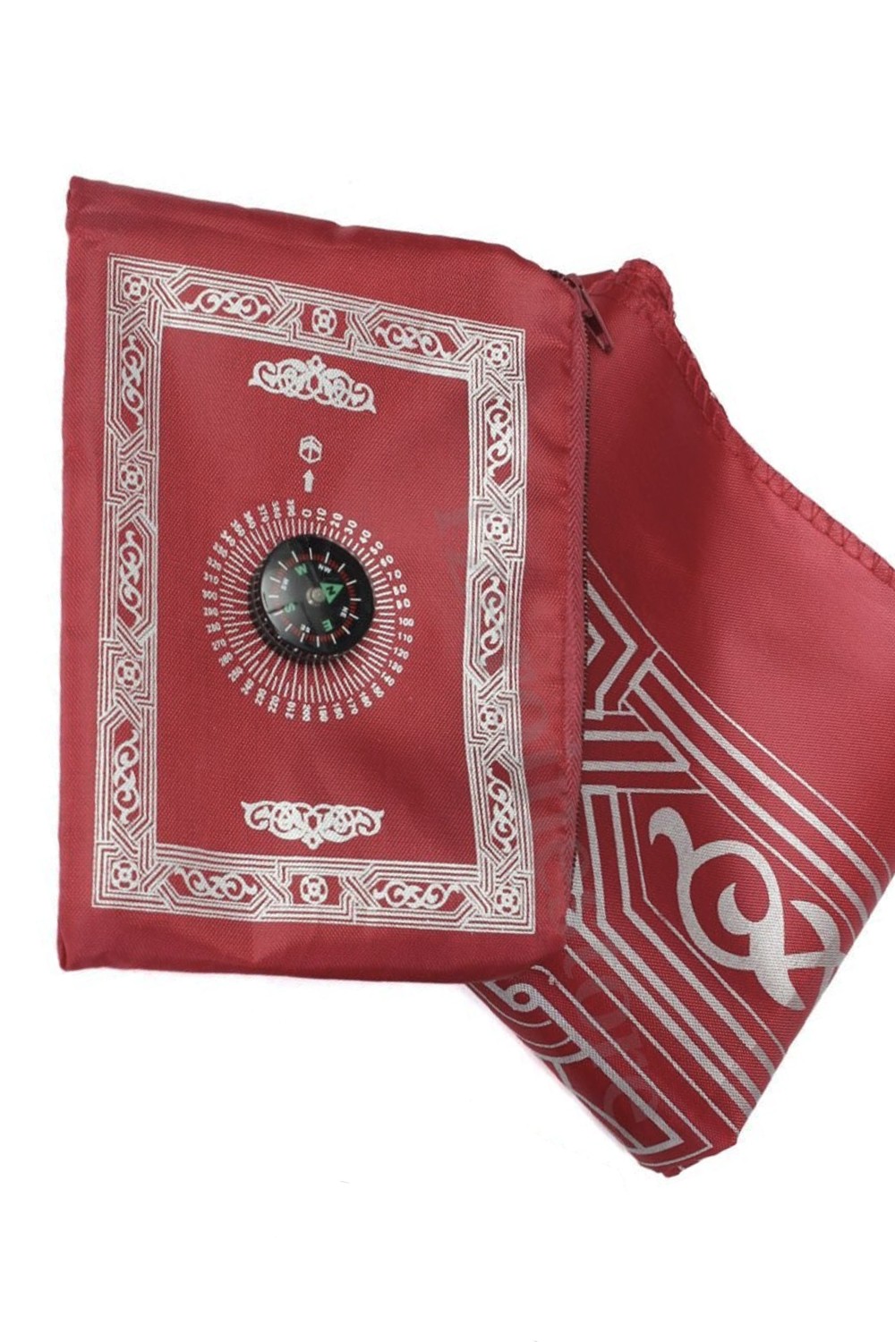 Lommebønneteppe med kompass, reise Sajada-Tapis de prière Sejjada-Safwa Boutique