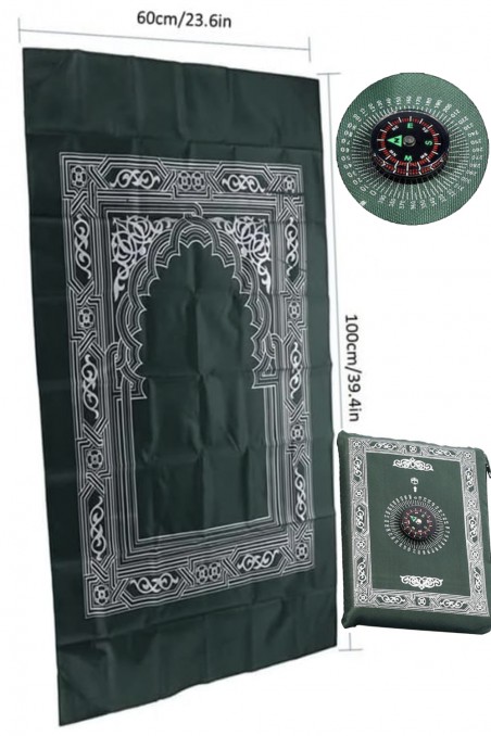 Taskumattonen rukousmatto kompassilla, matka-Sajada-Tapis de prière Sejjada-Safwa Boutique
