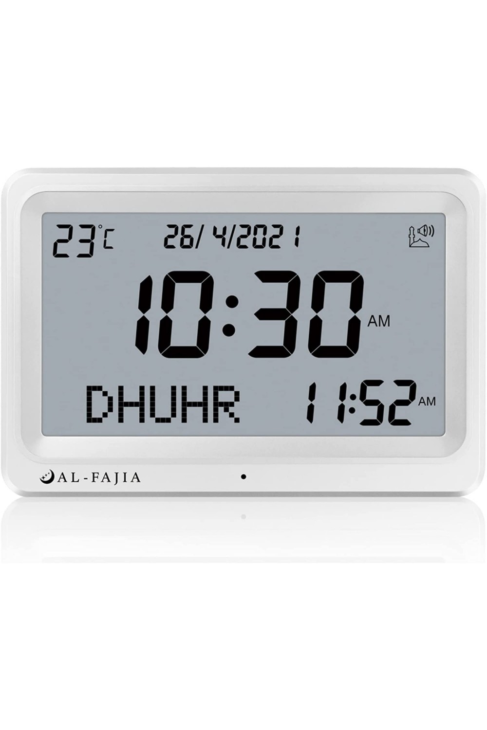 Adhan AL-FAJIA FAJ-113 Klok (NIEUW MODEL) 8 gebedsgeluiden Azan-Montre & Horloge Adhan-Safwa Boutique