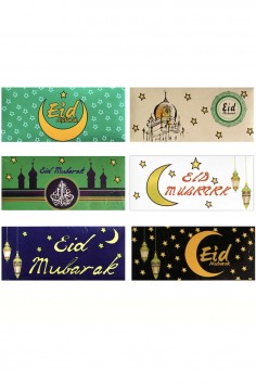 Set med 6 fickpengsenvelopper för barn Eid Mubarak, Pafu... 2