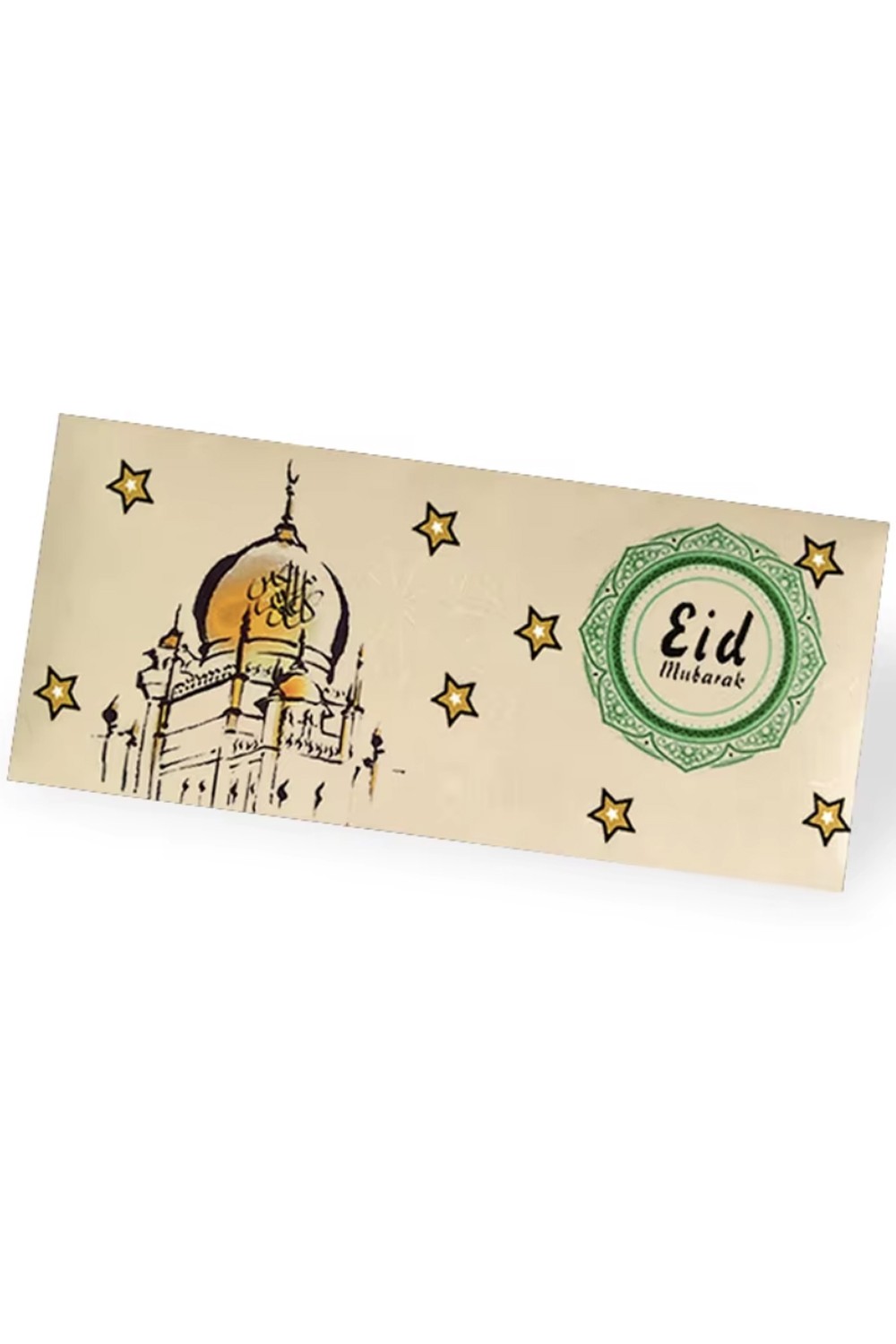 Sæt med 6 lommepenge konvolutter til børn Eid Mubarak, Pafu kontantgaver og gavekortsholdere til Ramadan-Cadeau Aïd-Safwa Boutique