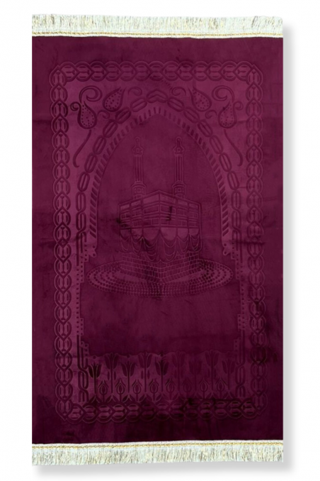 Muslimsk Gåva Set - Sammetsbönematta & Elegant Rosenkrans (Tasbih)-Presentidéer-Safwa Boutique