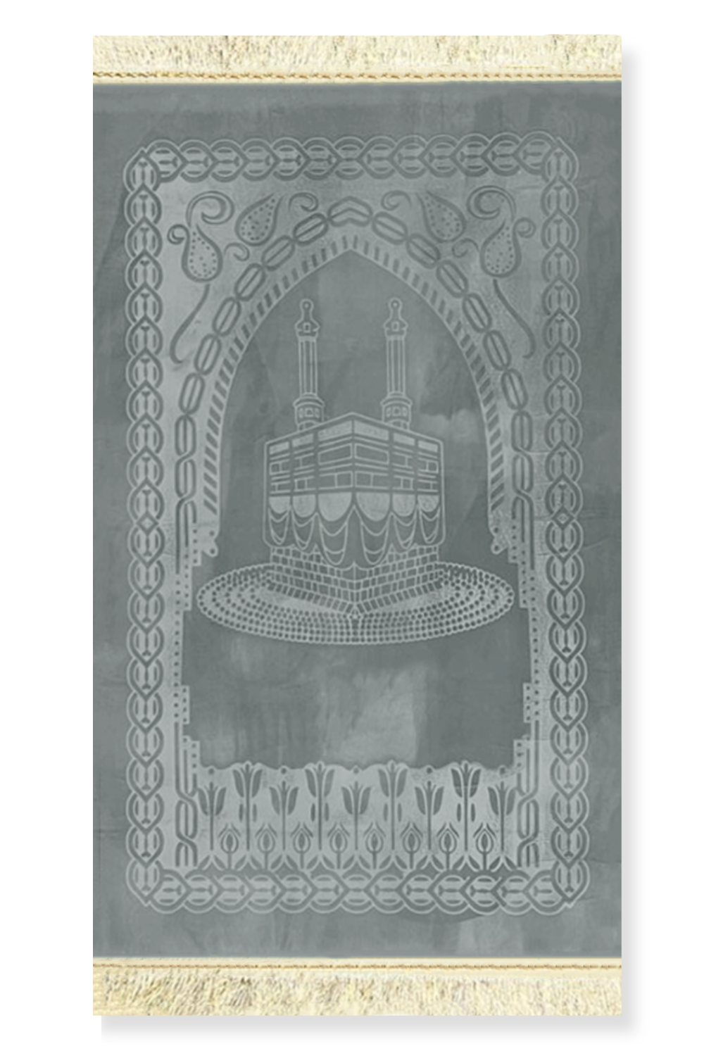 Muslimsk Gåva Set - Sammetsbönematta & Elegant Rosenkrans (Tasbih)-Presentidéer-Safwa Boutique