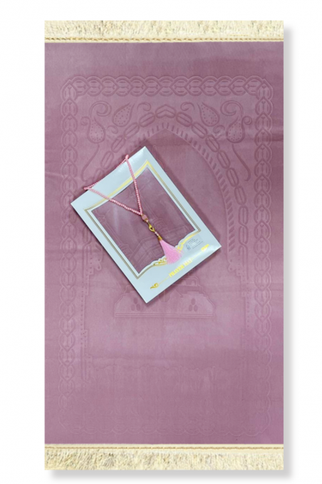 Conjunto de Presente Muçulmano - Tapete de Oração de Veludo & Elegante Rosário (Tasbih)-Ideias para Presentes-Safwa Boutique