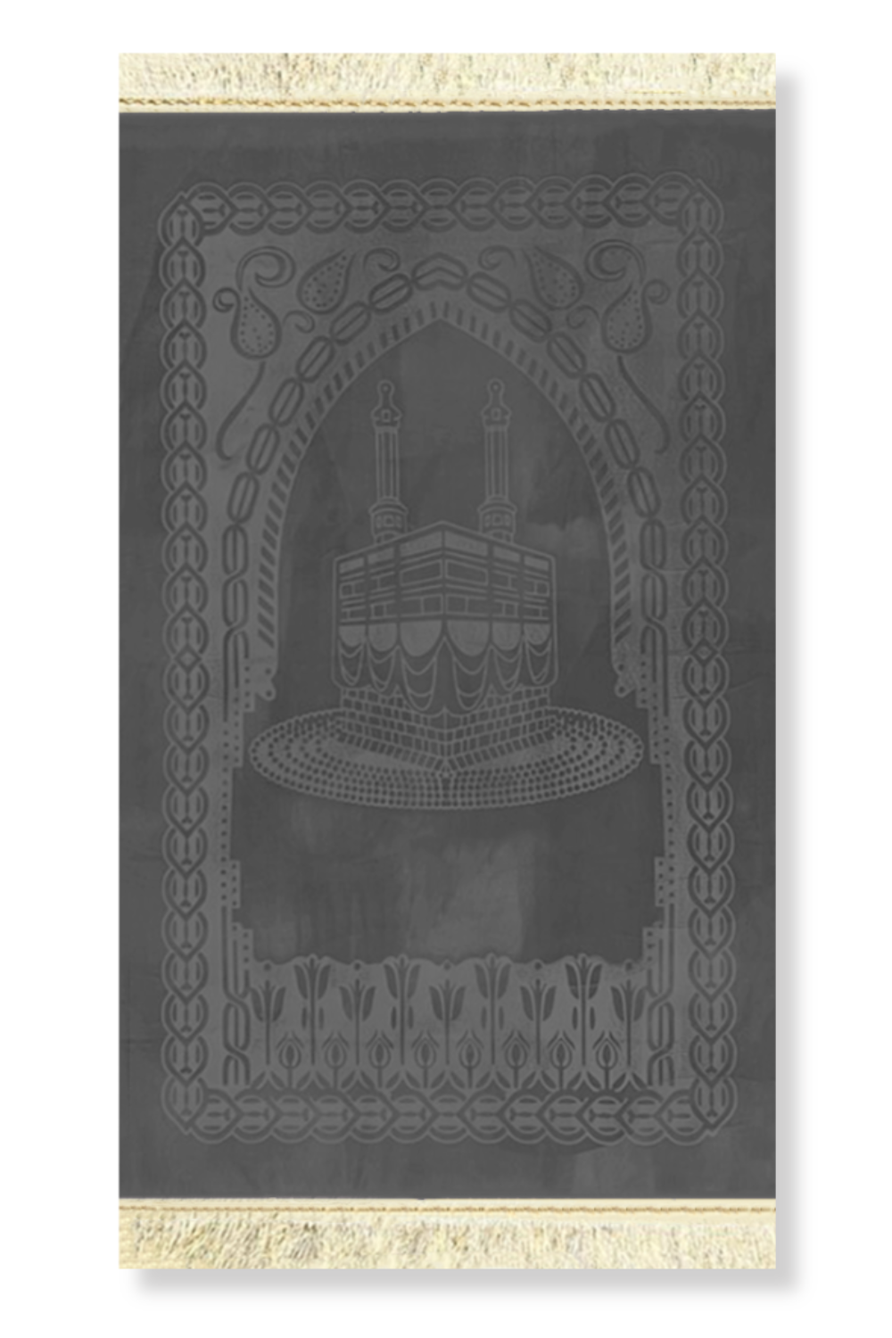 Muslimsk Gåva Set - Sammetsbönematta & Elegant Rosenkrans (Tasbih)-Presentidéer-Safwa Boutique