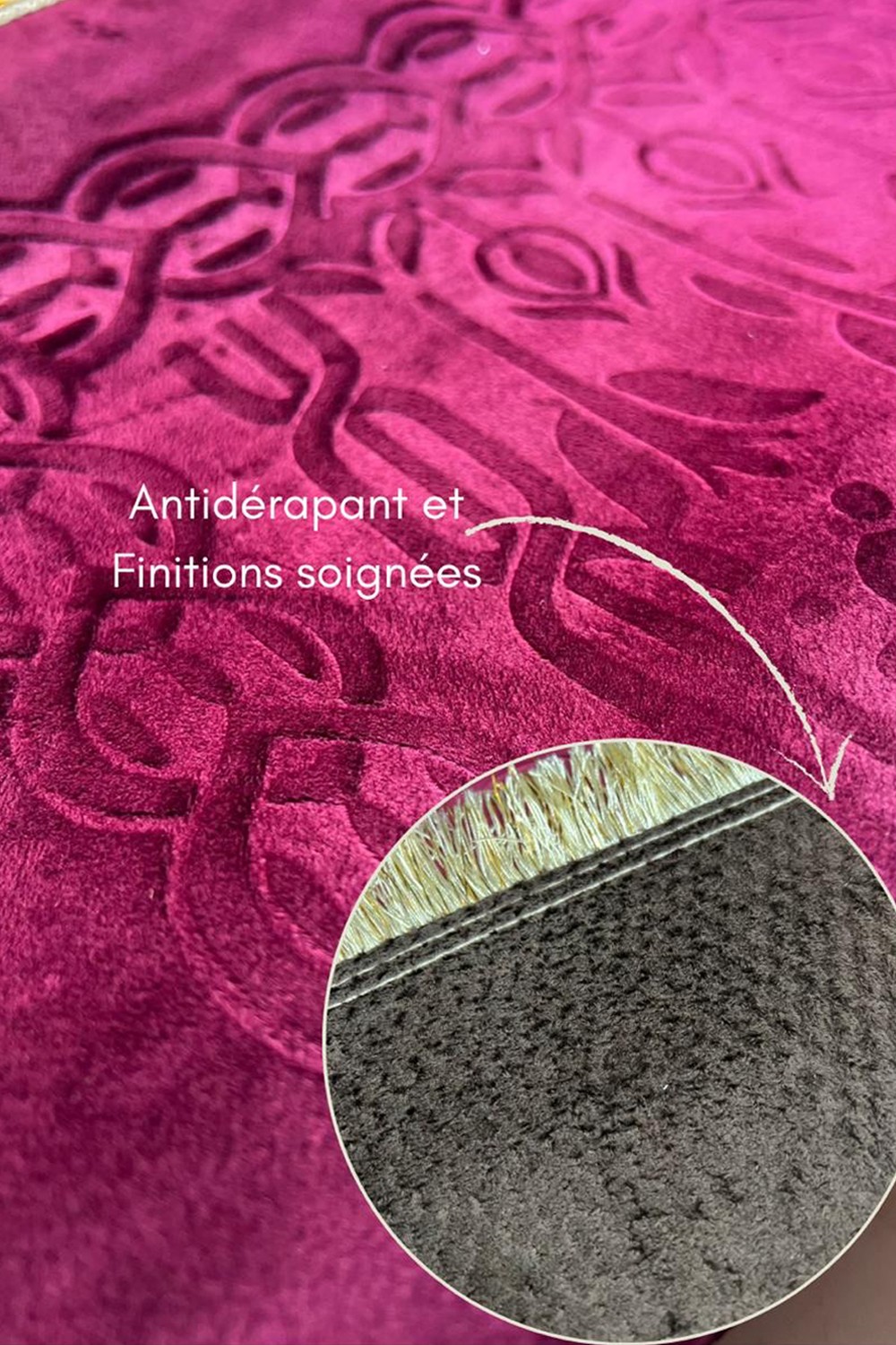 Muslimsk Gåva Set - Sammetsbönematta & Elegant Rosenkrans (Tasbih)-Presentidéer-Safwa Boutique