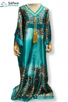 Satijnen Kaftan Lang - Elegantie en Comfort voor Thuis 2