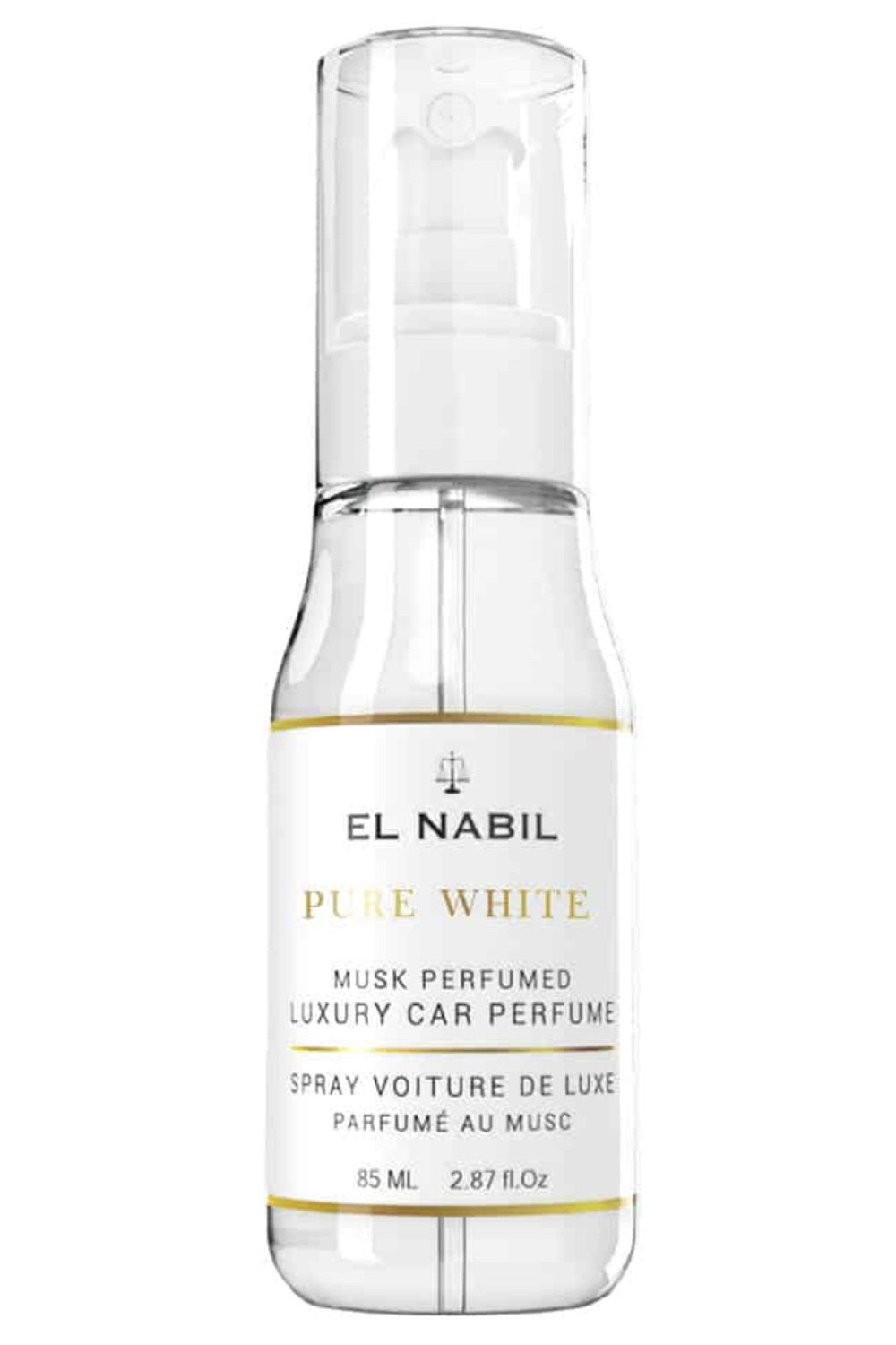 Luxury Car Spray Pure White 85ml - El Nabil-Car perfumes-Safwa Boutique