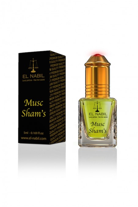 Musc Sham's El nabil 5mL - Extrato de Perfume Sem Álcool - EL NABIL-Parfum oriental-Safwa Boutique