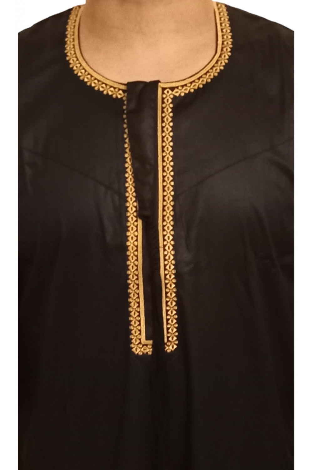 Omani Qamis i kostbart satin stof - Sultan-Qamis Homme-Safwa Boutique