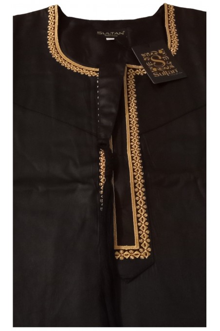 Omani Qamis i kostbart satin stof - Sultan-Qamis Homme-Safwa Boutique