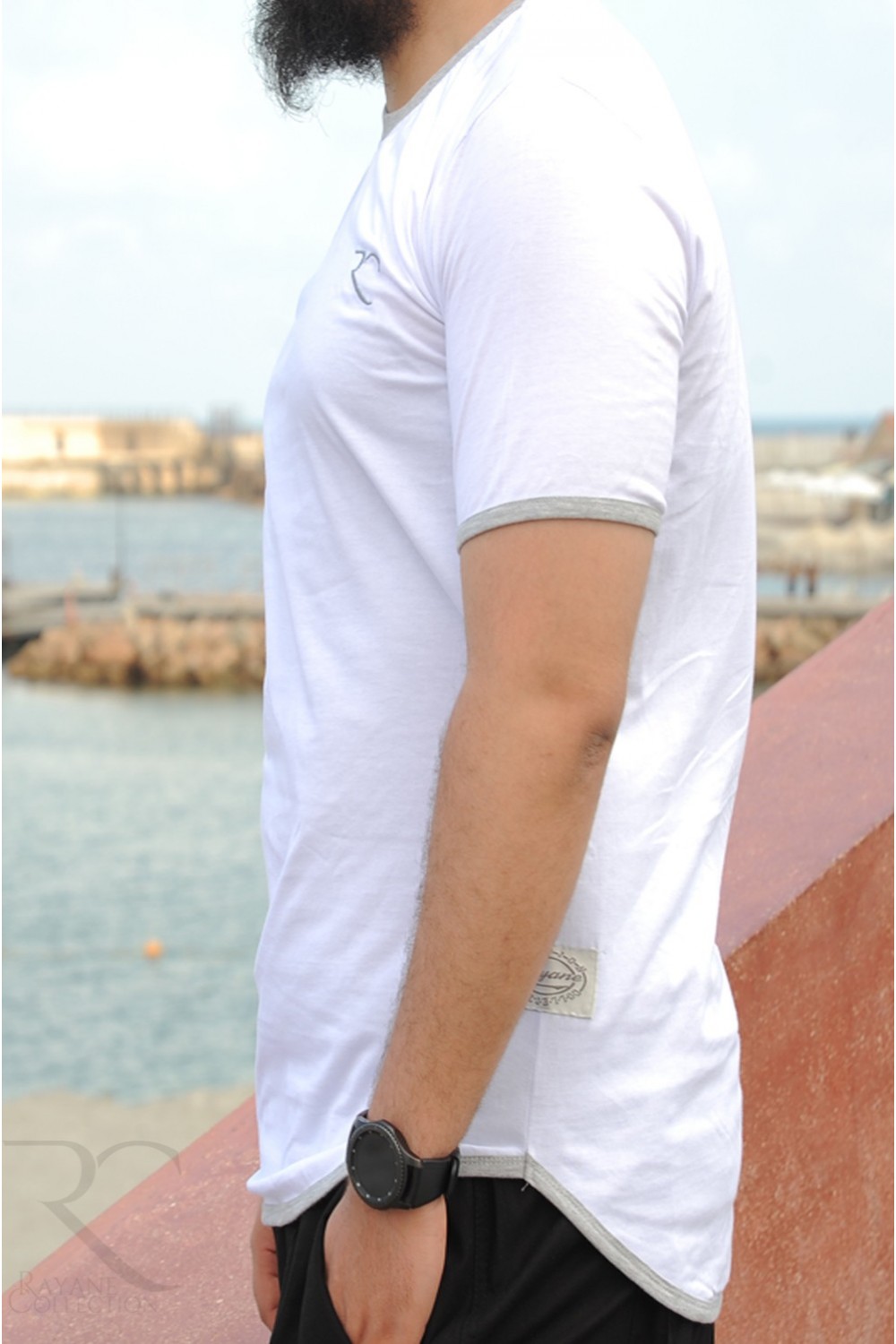 Oversized T-shirt van 100% katoen Rayane 11TS-Tee-Shirts & Polos-Safwa Boutique