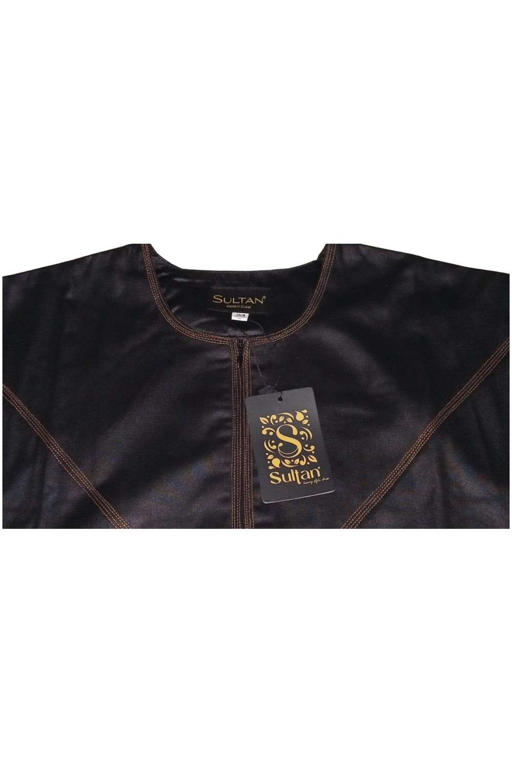 Qamis Emirati in Satin Prezioso - Maniche Lunghe | Sultan-Qamis Homme-Safwa Boutique