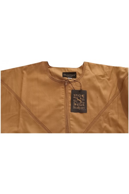 Qamis Emirati em Cetim Precioso - Mangas Longas | Sultan-Qamis Homme-Safwa Boutique