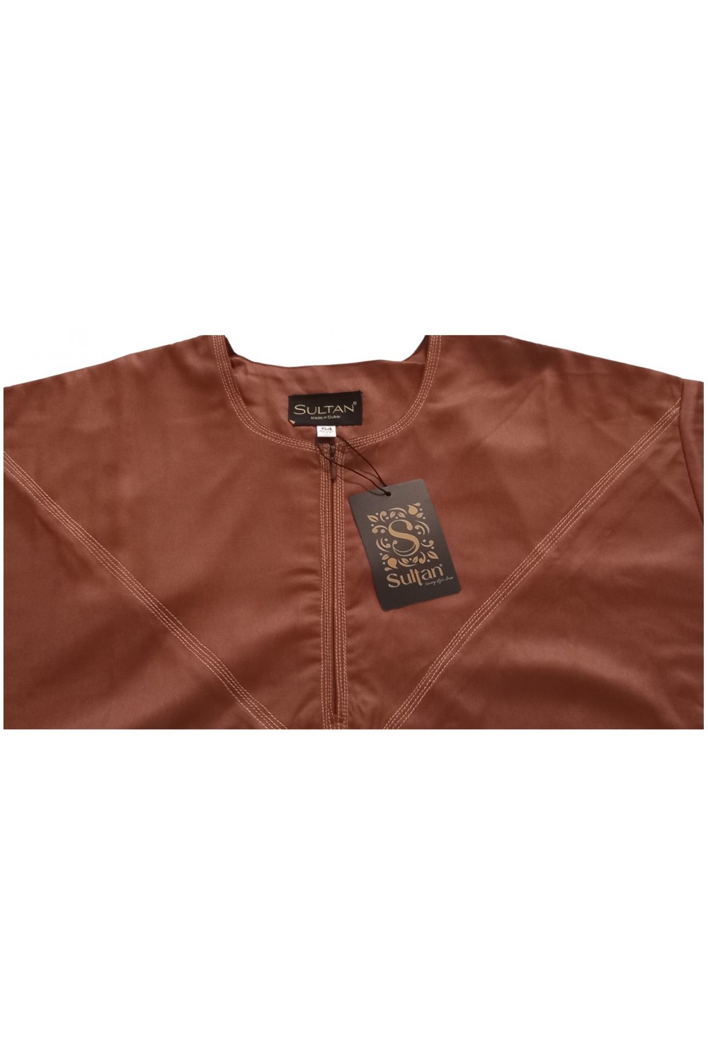 Qamis Emirati em Cetim Precioso - Mangas Longas | Sultan-Qamis Homme-Safwa Boutique