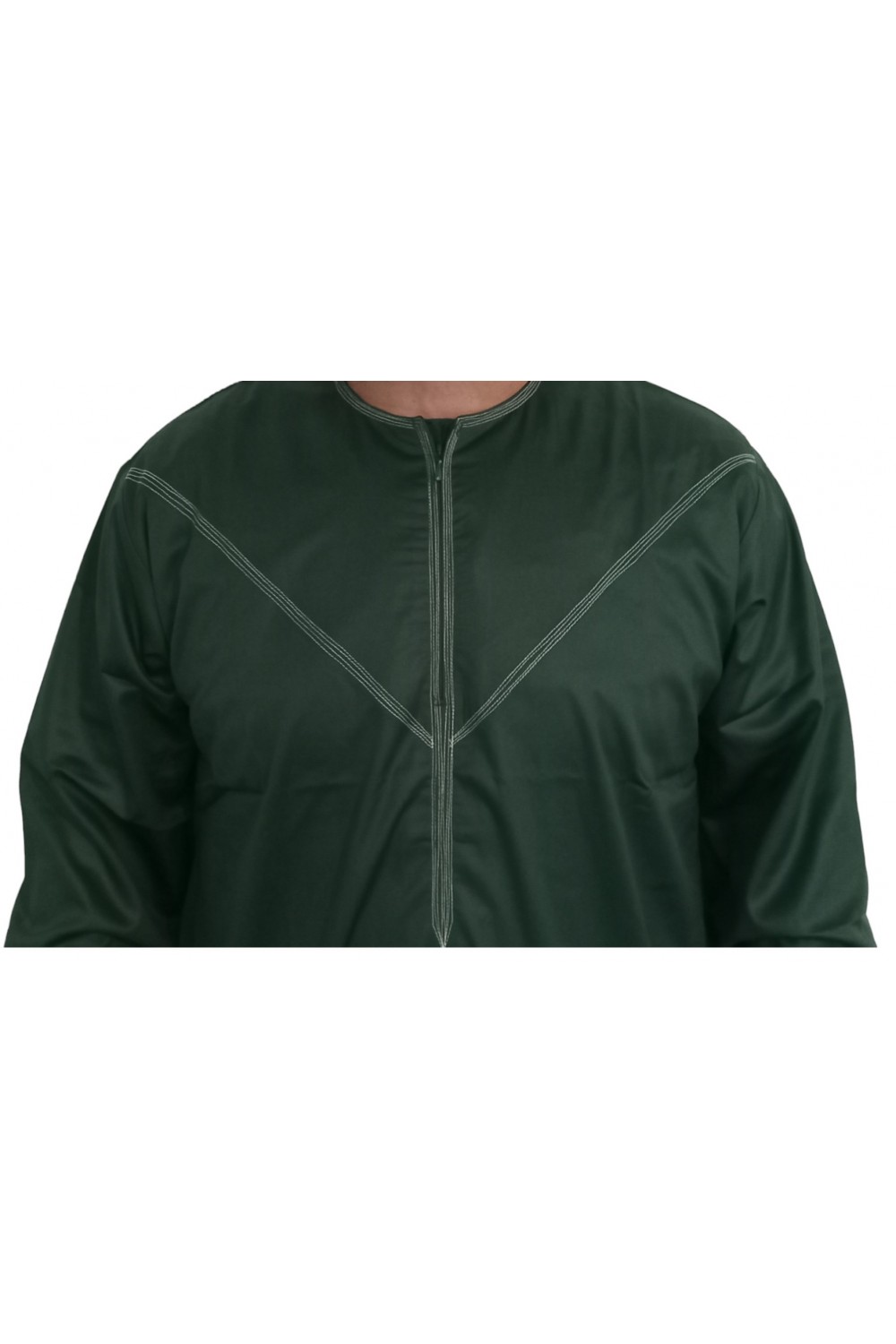 Emiratisk Qamis i dyrbar satin - Långärmad | Sultan-Qamis Homme-Safwa Boutique