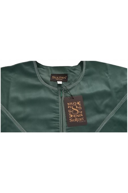 Qamis Emirati em Cetim Precioso - Mangas Longas | Sultan-Qamis Homme-Safwa Boutique