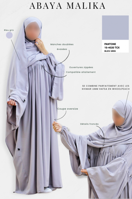 Abaya Malika por Umm Hafsa-Abaya & Robe-Safwa Boutique