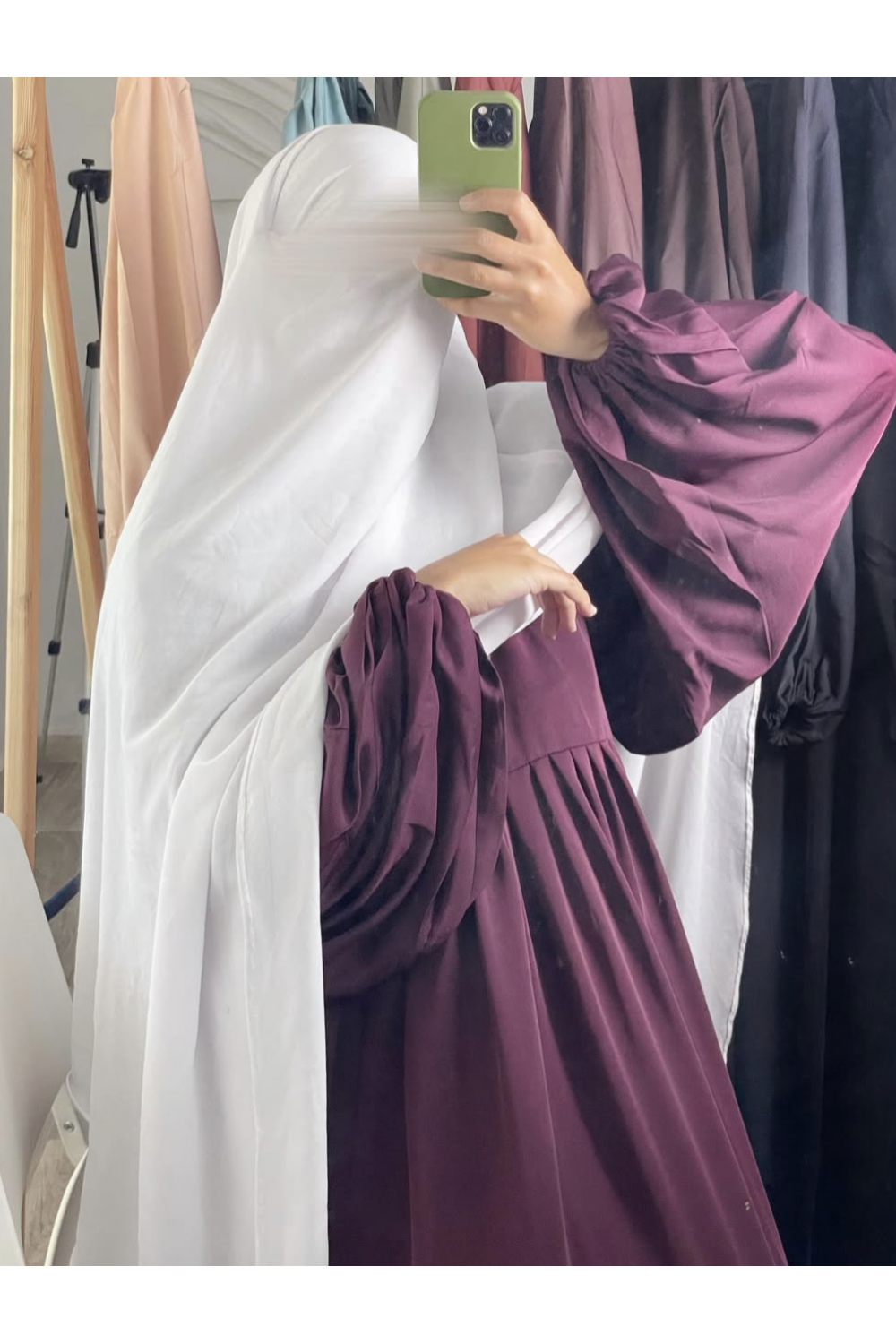 Abaya Rússia Mangas bufantes - Dar Al Iman-Abaya & Robe-Safwa Boutique