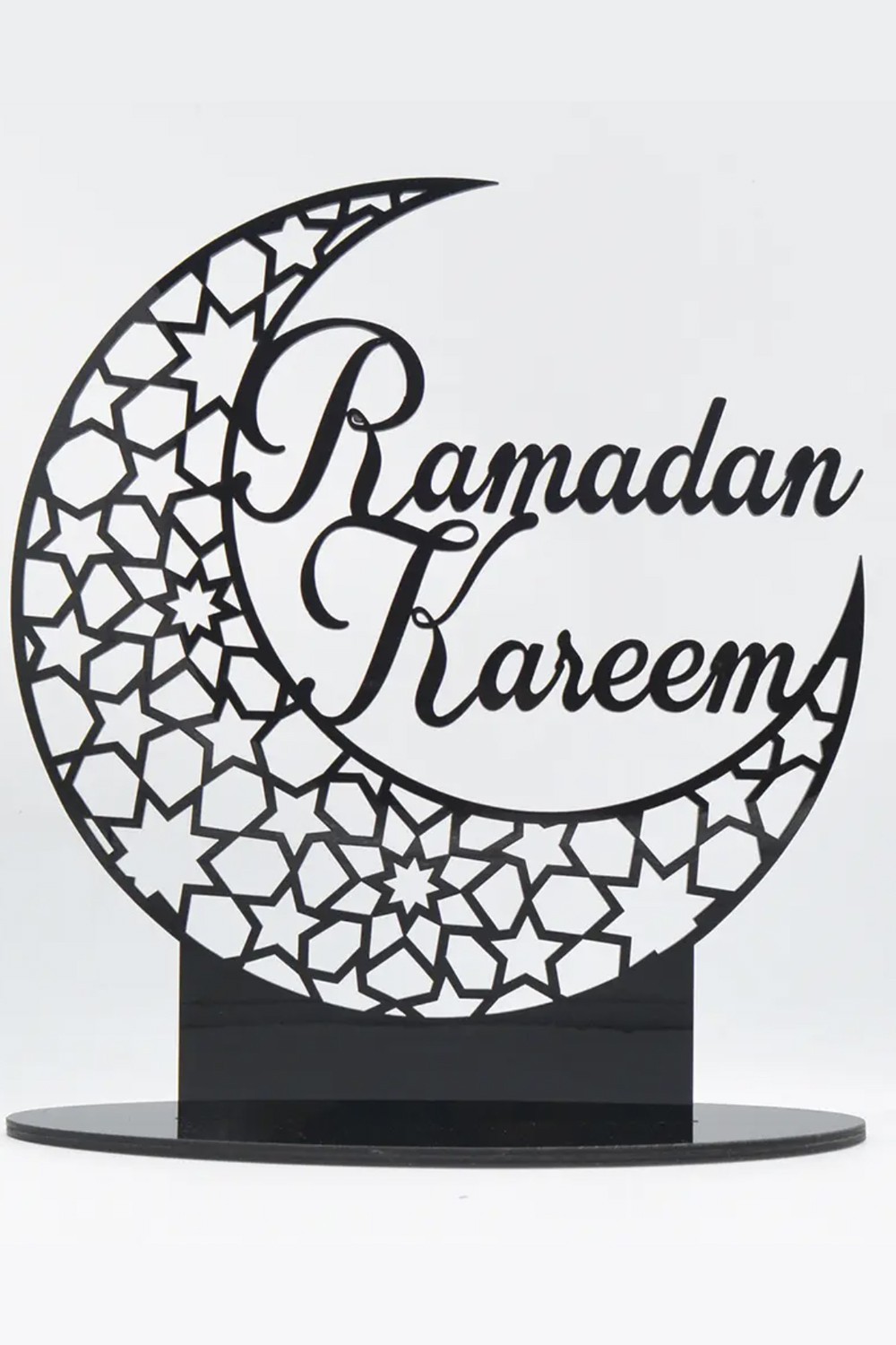 Akryl borddekorasjon - Ramadan Kareem 2025, islamsk mønster-Décorations Aïd & Ramadan-Safwa Boutique