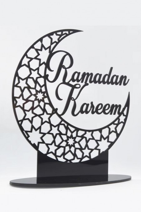 Akryl borddekoration - Ramadan Kareem 2025, islamisk motiv-Décorations Aïd & Ramadan-Safwa Boutique