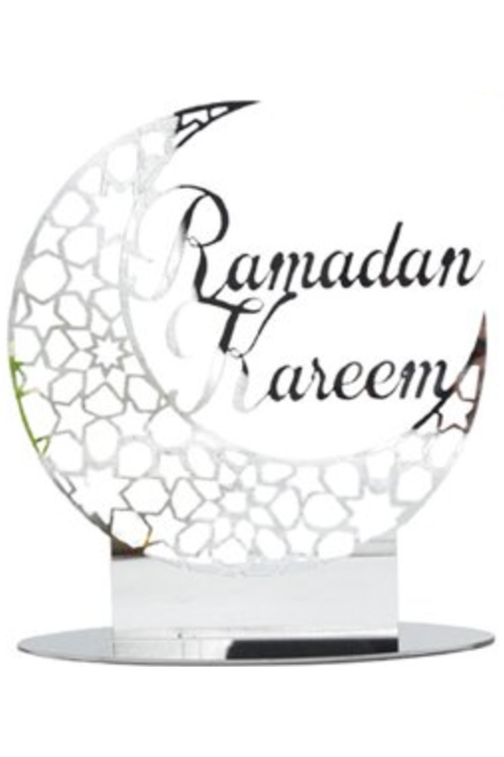 Akryl borddekorasjon - Ramadan Kareem 2025, islamsk mønster-Décorations Aïd & Ramadan-Safwa Boutique