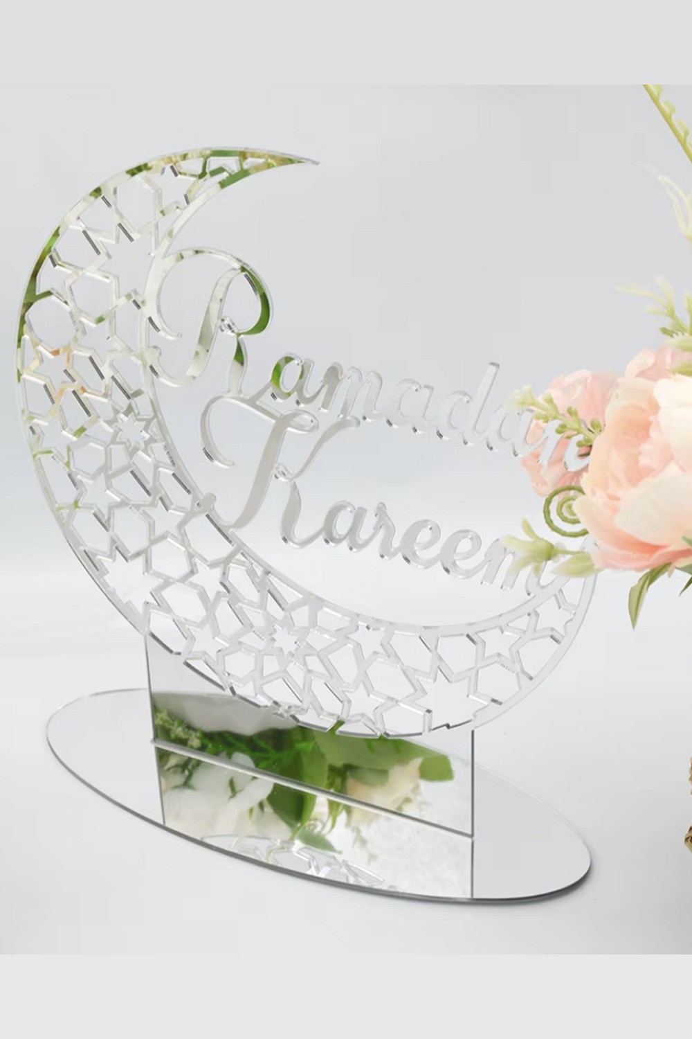 Decoração de mesa em acrílico - Ramadan Kareem 2025, motivo islâmico-Décorations Aïd & Ramadan-Safwa Boutique