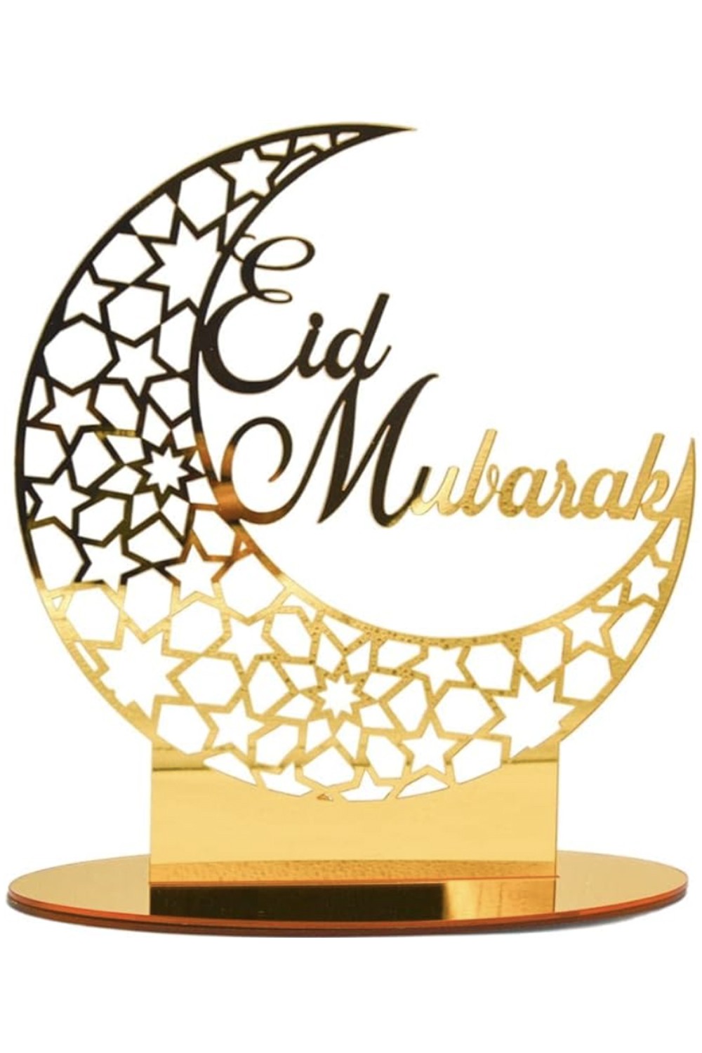 Decoração de mesa islâmica em acrílico - Eid Mubarak 2025-Décorations Aïd & Ramadan-Safwa Boutique