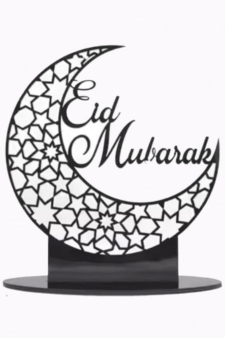 Decoração de mesa islâmica em acrílico - Eid Mubarak 2025-Décorations Aïd & Ramadan-Safwa Boutique
