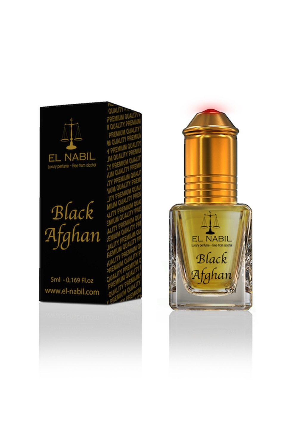Musc Black Afghan El Nabil 5mL - Saudi Parfum Extrakt Parfüme - EL NABIL-Orientalisches Parfum-Safwa Boutique