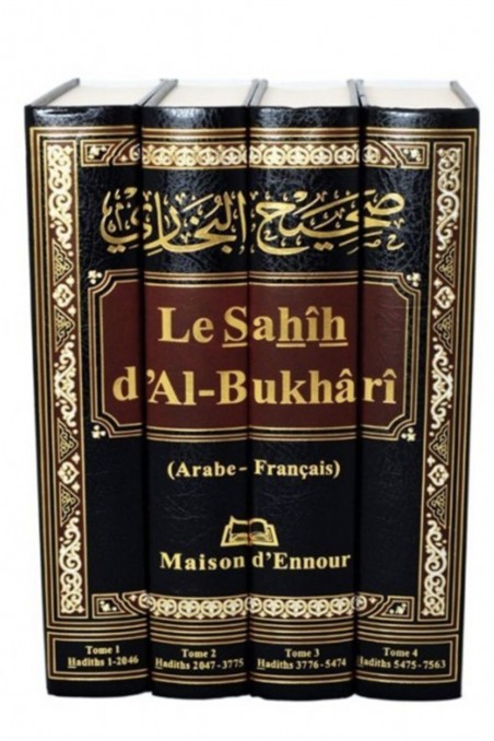 Sahih al-Bukhari - Vollständige Ausgabe Arabisch/Französisch (4 Bände) - Ausgaben Maison d'Ennour-Hadith-Safwa Boutique