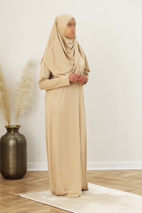 Bønnedrakt med integrert Hijab-Tenue de prière-Safwa Boutique