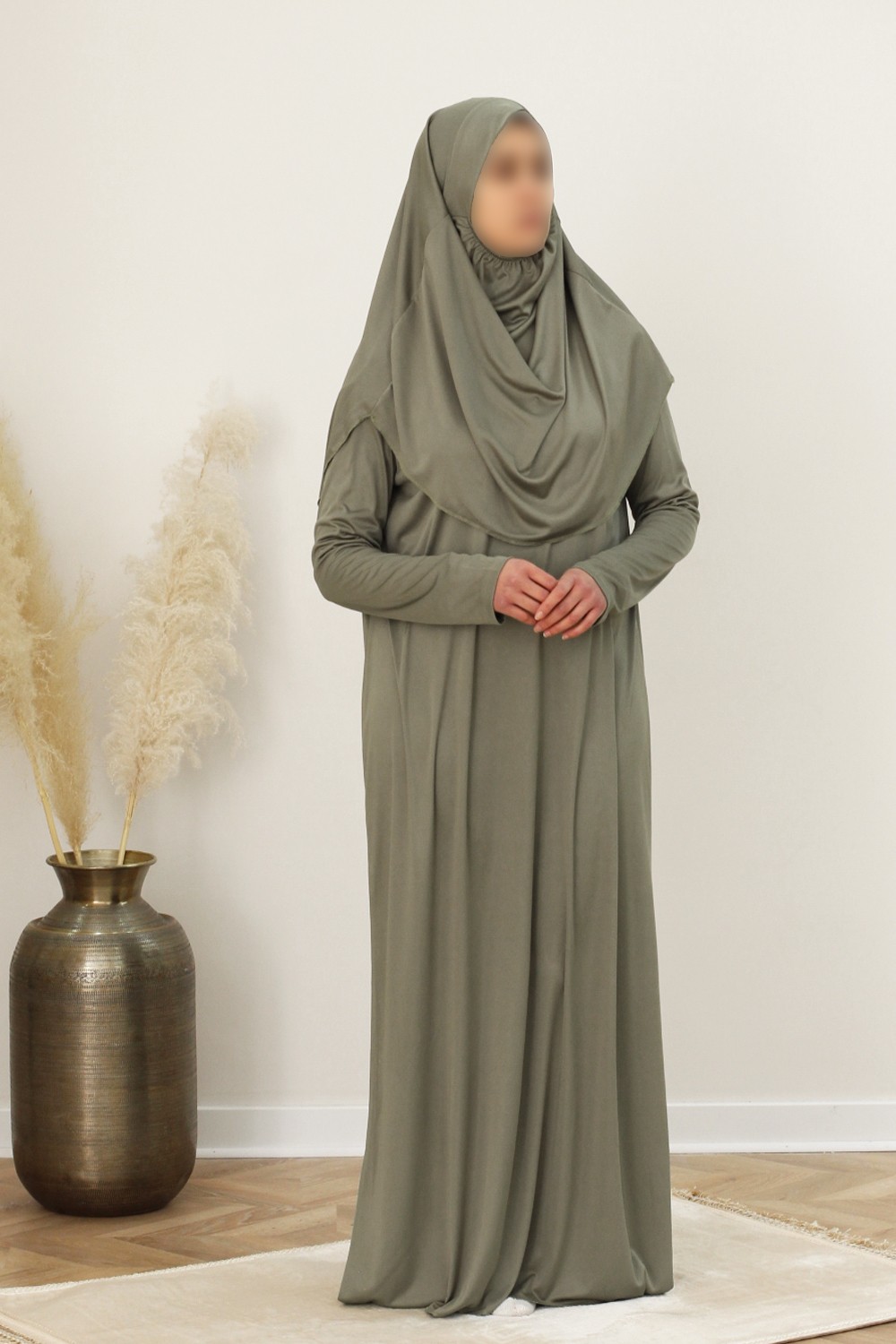 Vestido de oração com Hijab integrado-Tenue de prière-Safwa Boutique