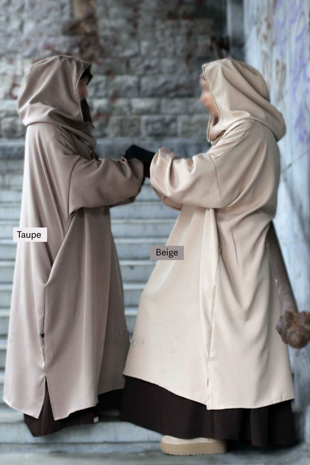 Sur Abaya Hafsa by Umm Hafsa-Gilet & Manteaux-Safwa Boutique