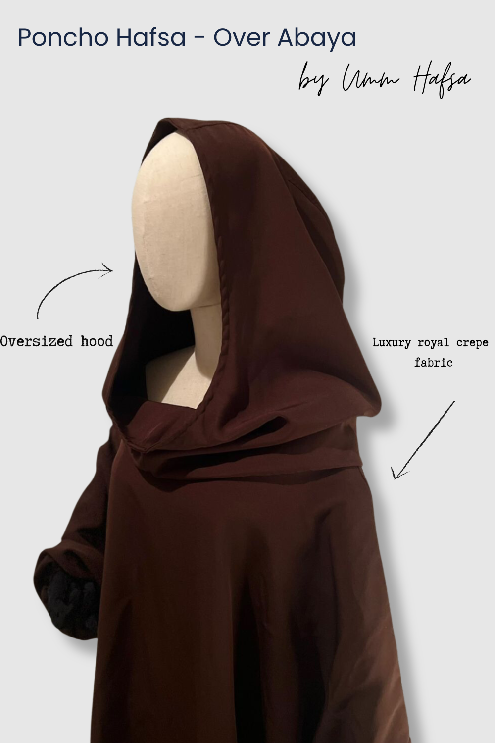 Sur Abaya Hafsa by Umm Hafsa-Gilet & Manteaux-Safwa Boutique