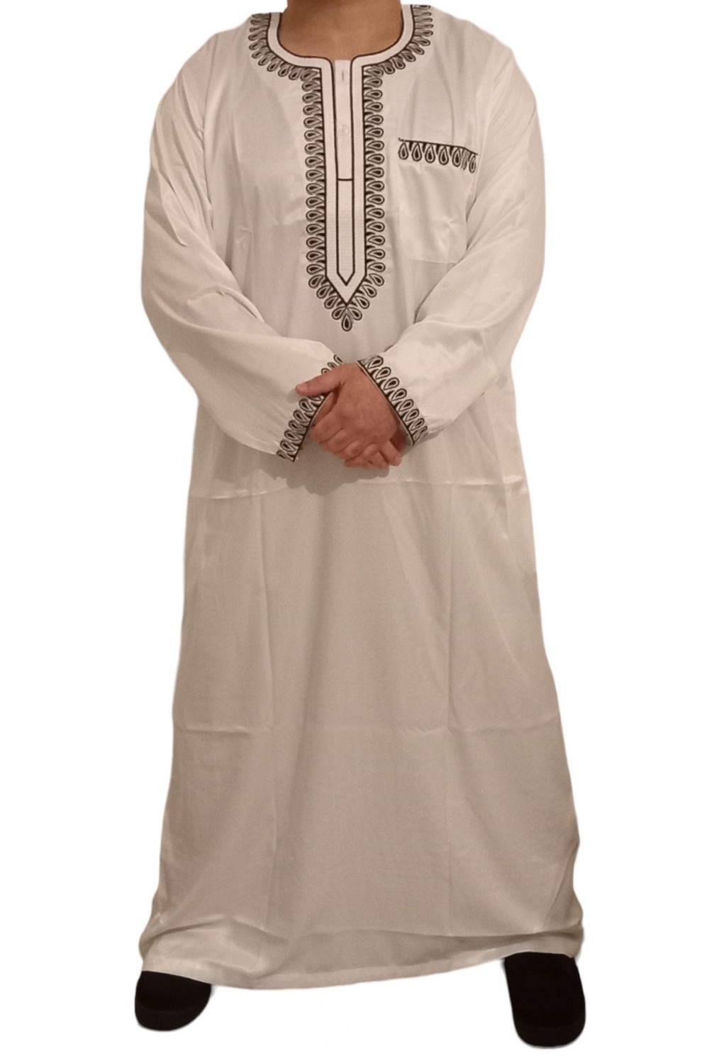 Qamis Sultan Classico Ricamato - Maniche Lunghe | Sultan-Qamis Homme-Safwa Boutique