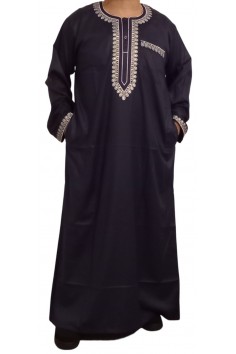 Qamis Sultan Klassisk Brodert - Lange Ermer | Sultan 2