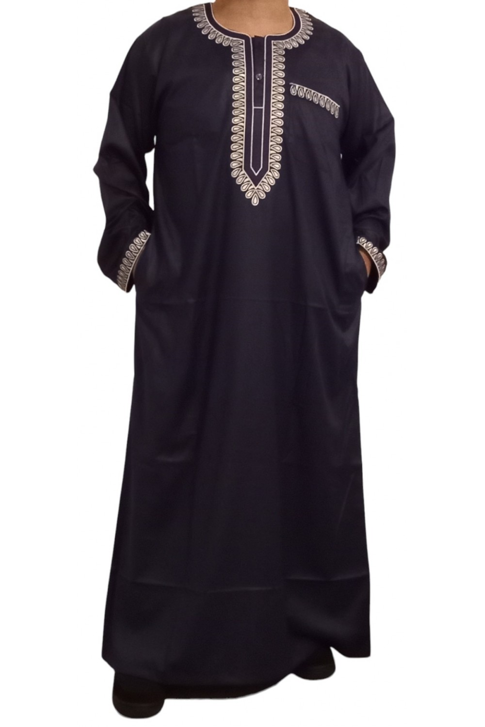 Qamis Sultan Classico Ricamato - Maniche Lunghe | Sultan-Qamis Homme-Safwa Boutique