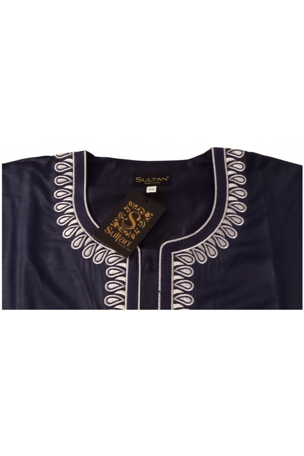 Klassisk Sultan Qamis Broderad - Långärmad | Sultan-Qamis Homme-Safwa Boutique