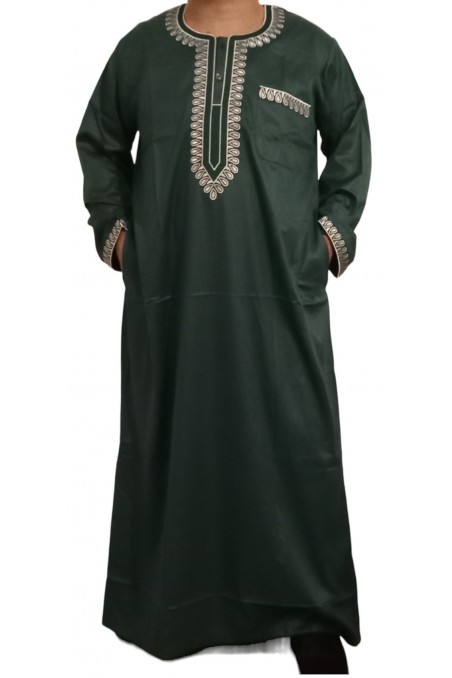 Qamis Sultan Classico Ricamato - Maniche Lunghe | Sultan-Qamis Homme-Safwa Boutique