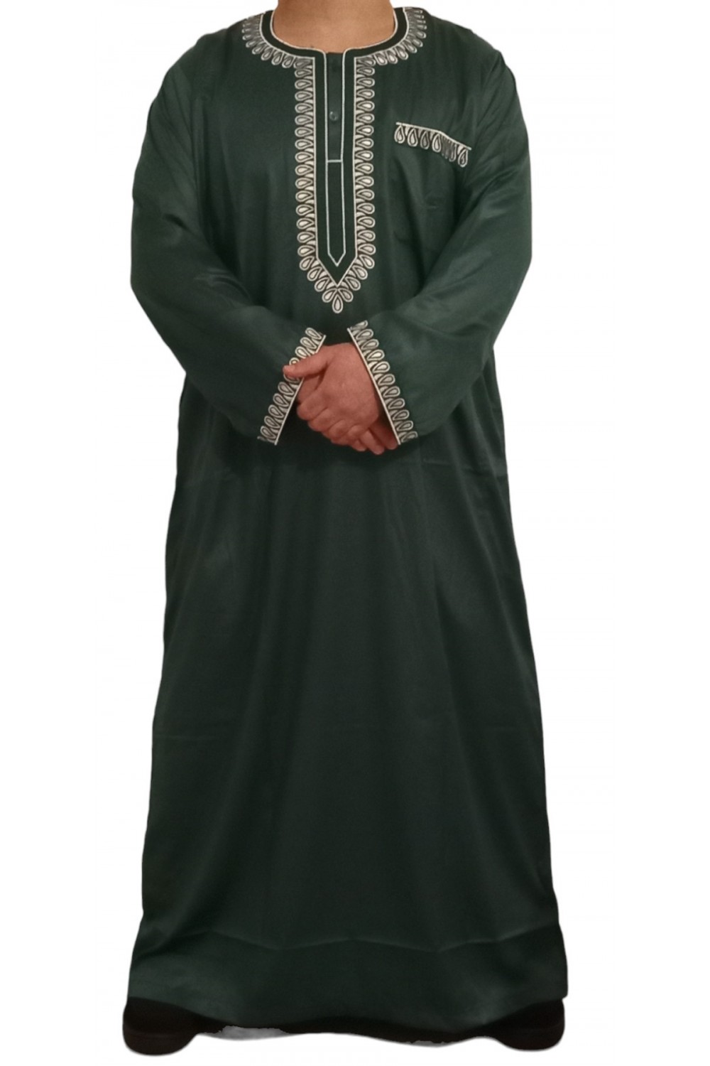 Qamis Sultan Clássico Bordado - Mangas Compridas | Sultan-Qamis Homme-Safwa Boutique