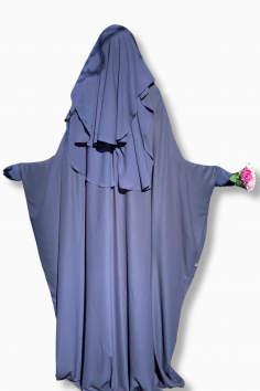 Niqab, 3 huntua, lippalakki-malli, 95 cm Umm Hafsa