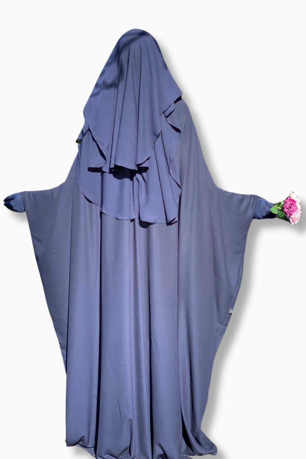 Niqab con 3 veli, stile con cappuccio, 95 cm Umm Hafsa-Niqab & Sitar-Safwa Boutique