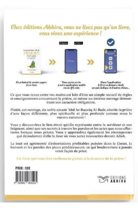 A Grandeza da Oração de 'Abd Ar-Razzāq Al-Badr - Edições Akhira-Rappels & Invocations-Safwa Boutique