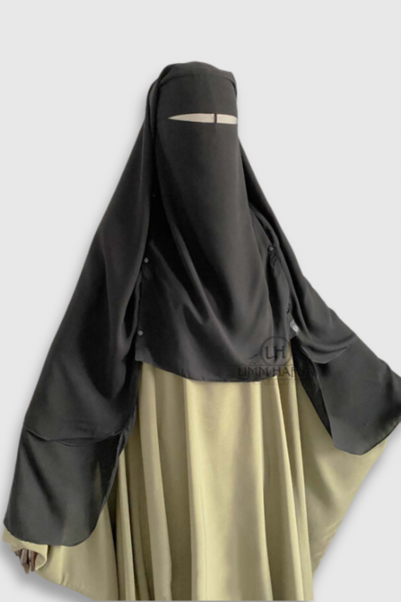 Niqab / Sitar capa con clips 1,50 m – Umm Hafsa-Niqab & Sitar-Safwa Boutique