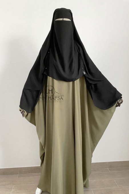 Niqab / Sitar kappe med klips 1,50 m – Umm Hafsa-Niqab & Sitar-Safwa Boutique
