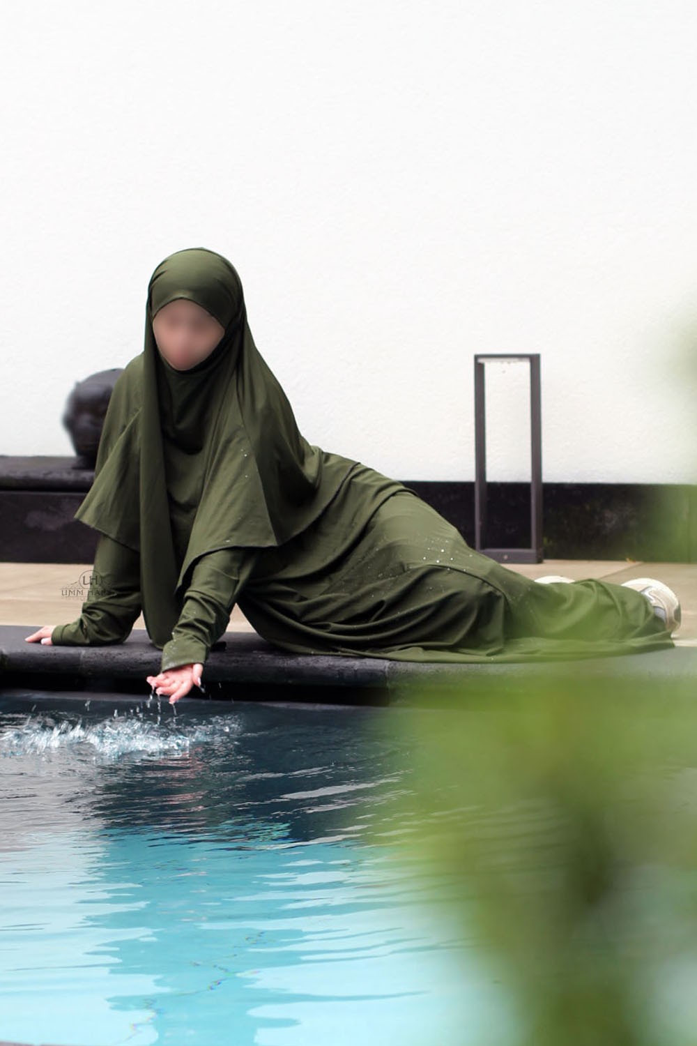 Abaya de Baño de 3 Piezas por Umm Hafsa - Elegancia y Recato en la Playa-Sport & Burkini-Safwa Boutique