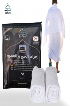 IHRAM för Hajj och Omra 100 % Egyptisk Bomull - Utan...