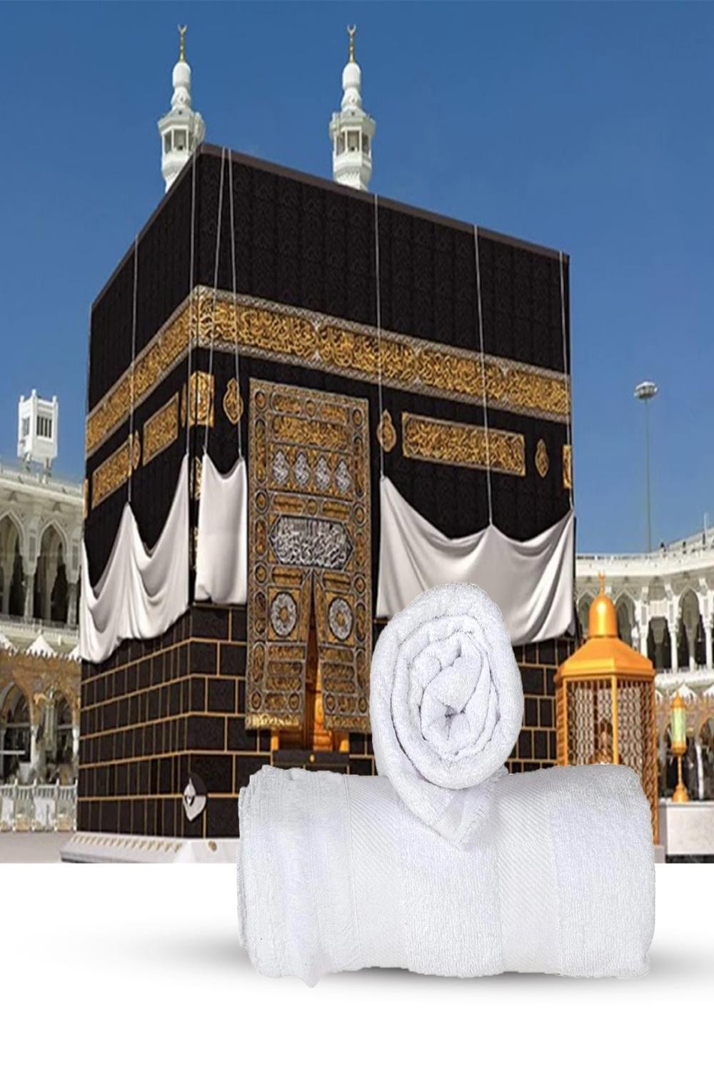 IHRAM para Hajj e Omra 100% Algodão Egípcio - Sem Botão - SAFWA-IHRAM Haje & Umrah-Safwa Boutique