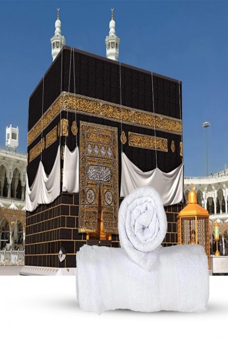 IHRAM til Hajj og Omra 100% Ægyptisk Bomuld - Uden Knapper - SAFWA-IHRAM Hajj og Umrah-Safwa Boutique